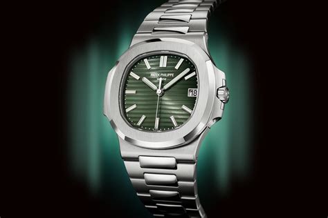 patek philippe nautilus silber green|patek philippe nautilus tiffany dial.